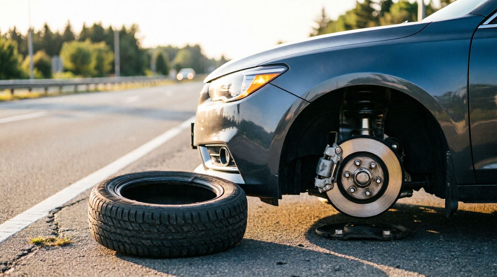 Tire came off rim while driving